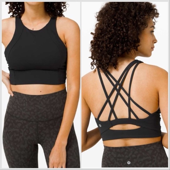 Lululemon Free To Be Serene Bra High Neck Long Line 8 - Picture 1 of 4